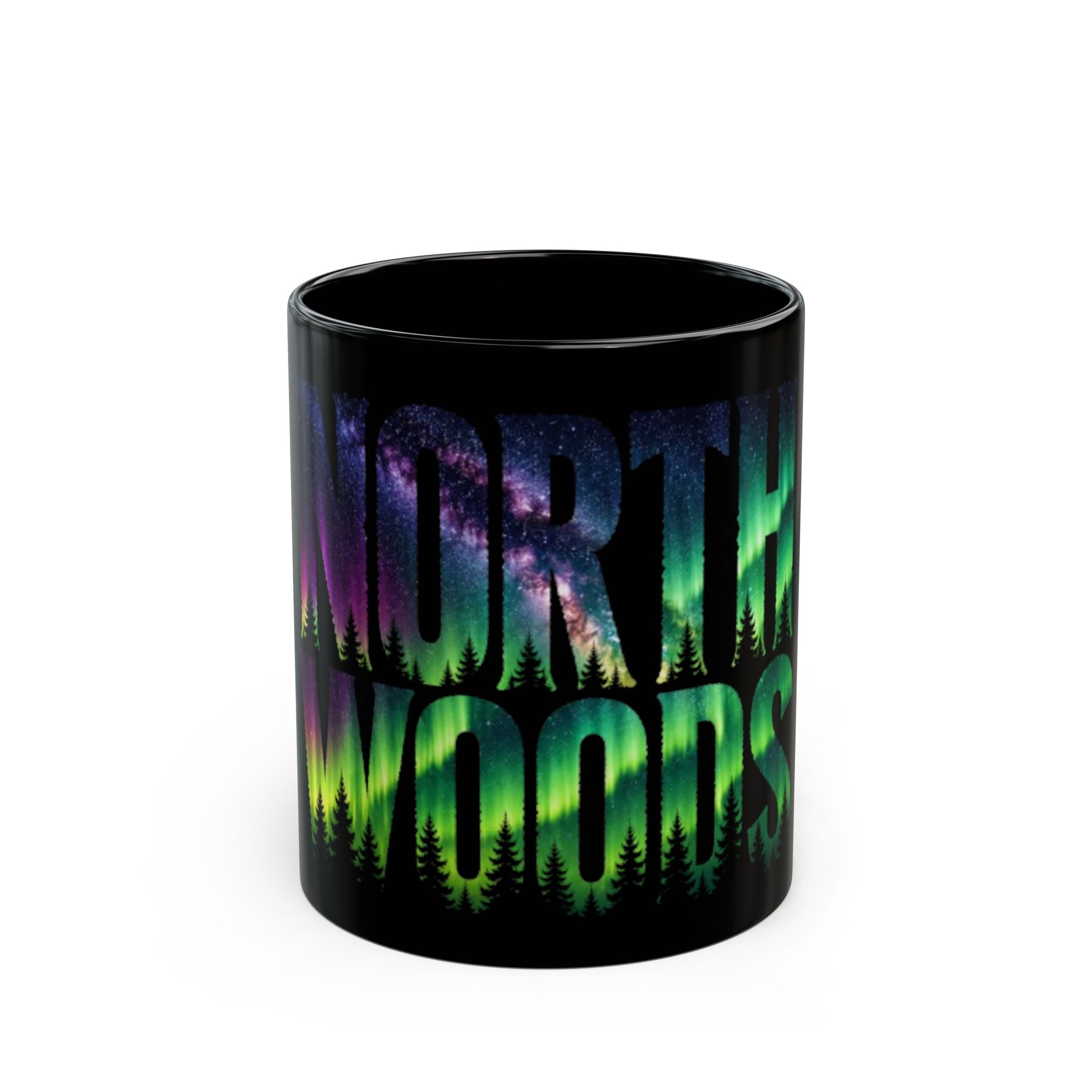 Northwoods Aurora | Black Mug (11oz & 15oz)