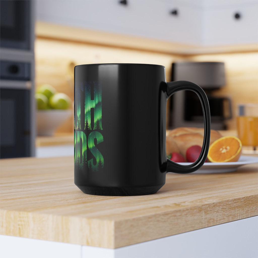 Northwoods Aurora | Black Mug (11oz & 15oz)