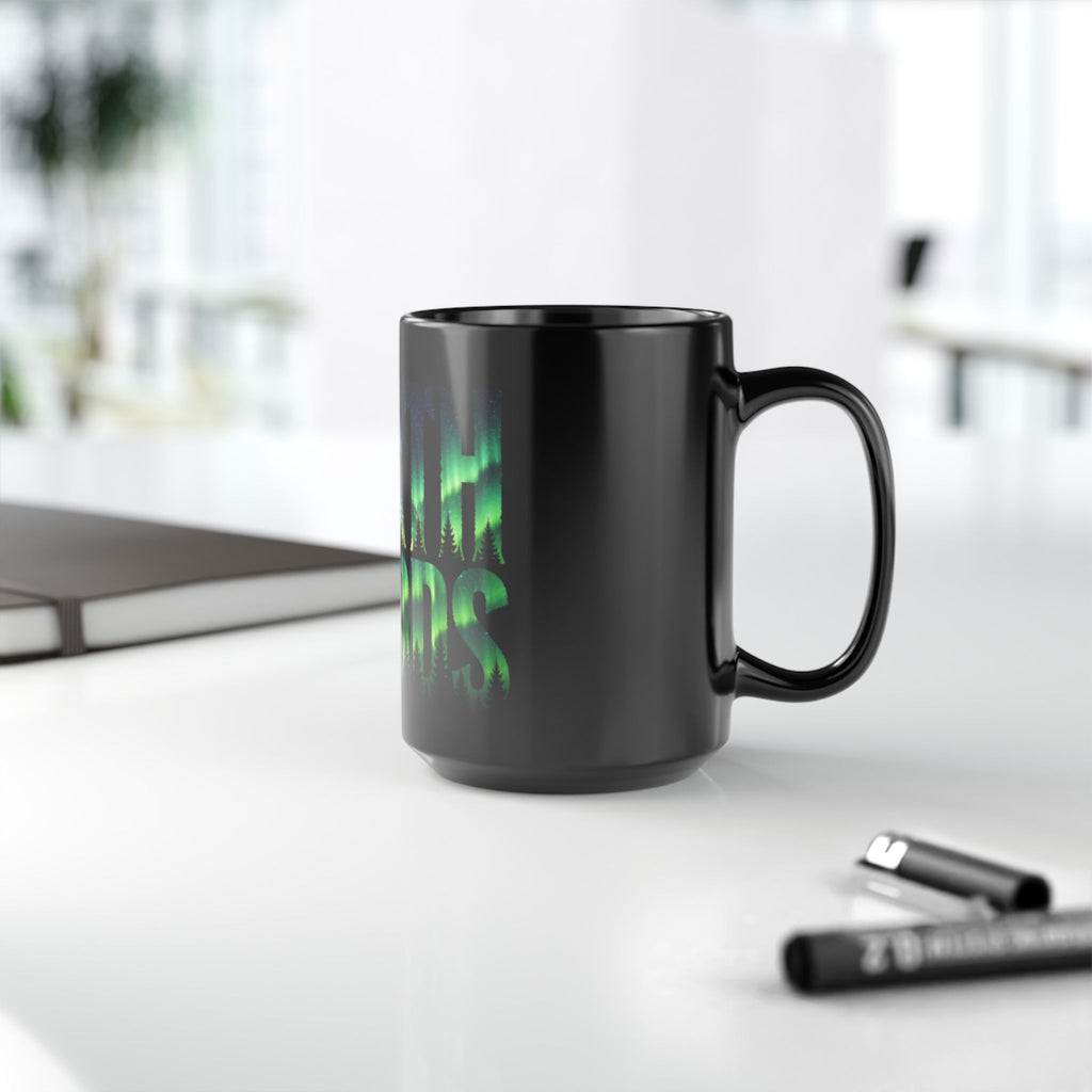 Northwoods Aurora | Black Mug (11oz & 15oz)