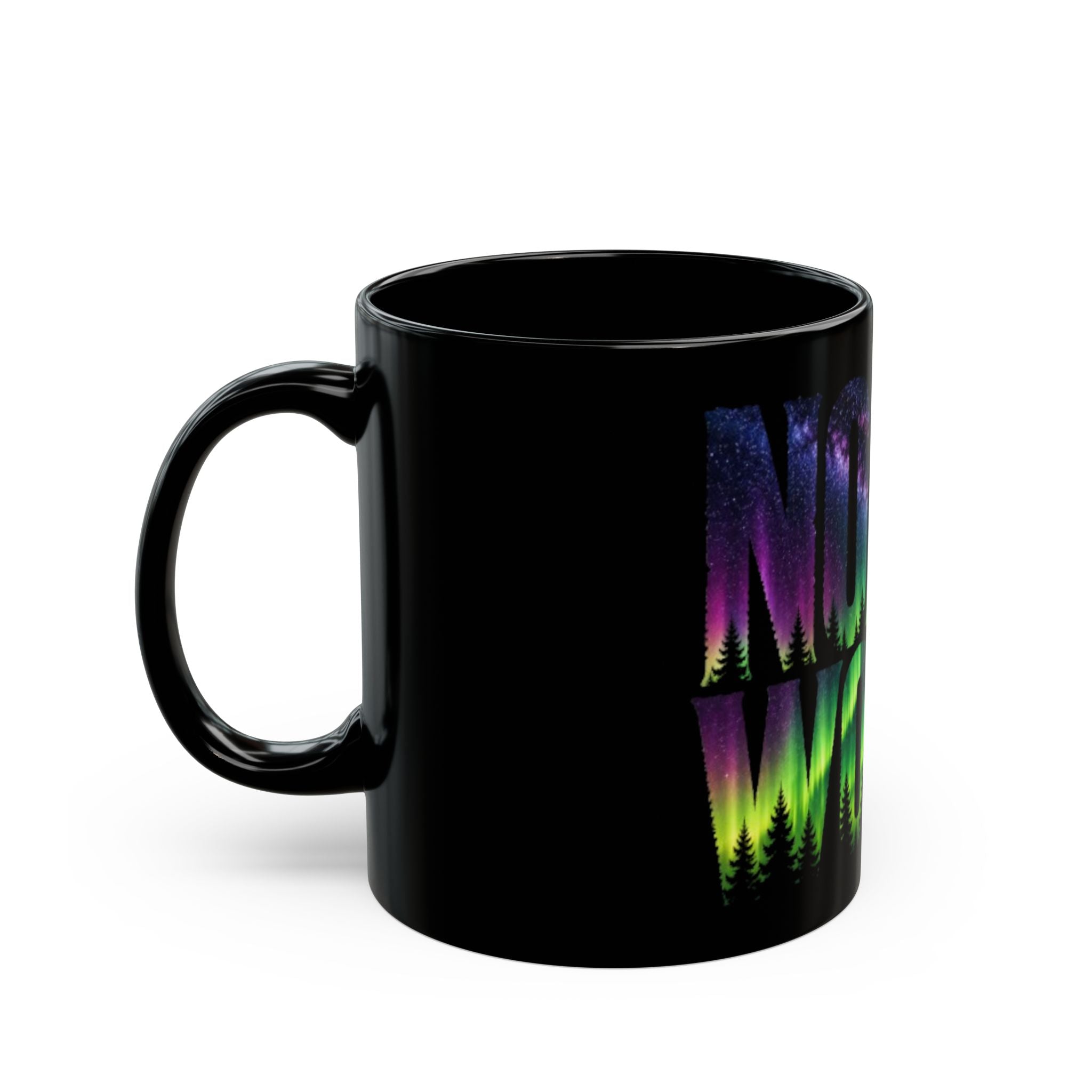 Northwoods Aurora | Black Mug (11oz & 15oz)