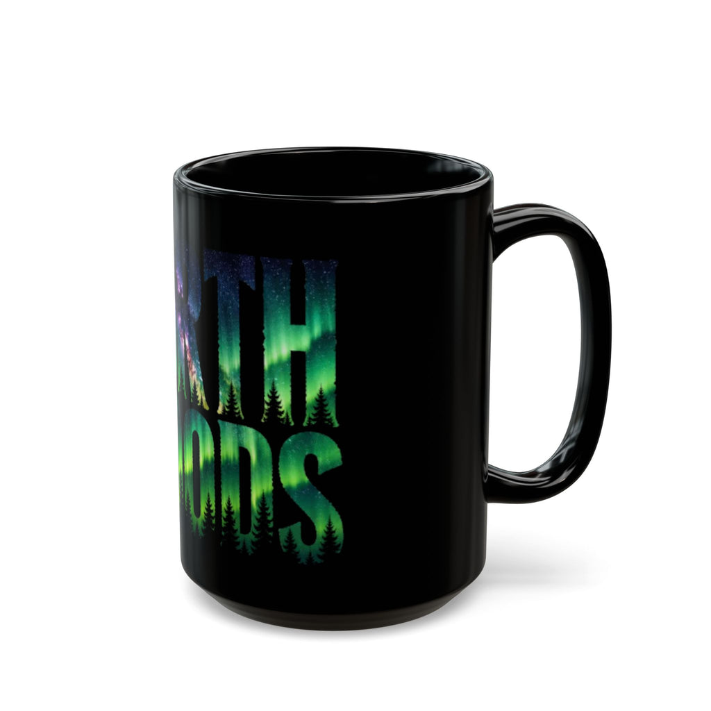 Northwoods Aurora | Black Mug (11oz & 15oz)