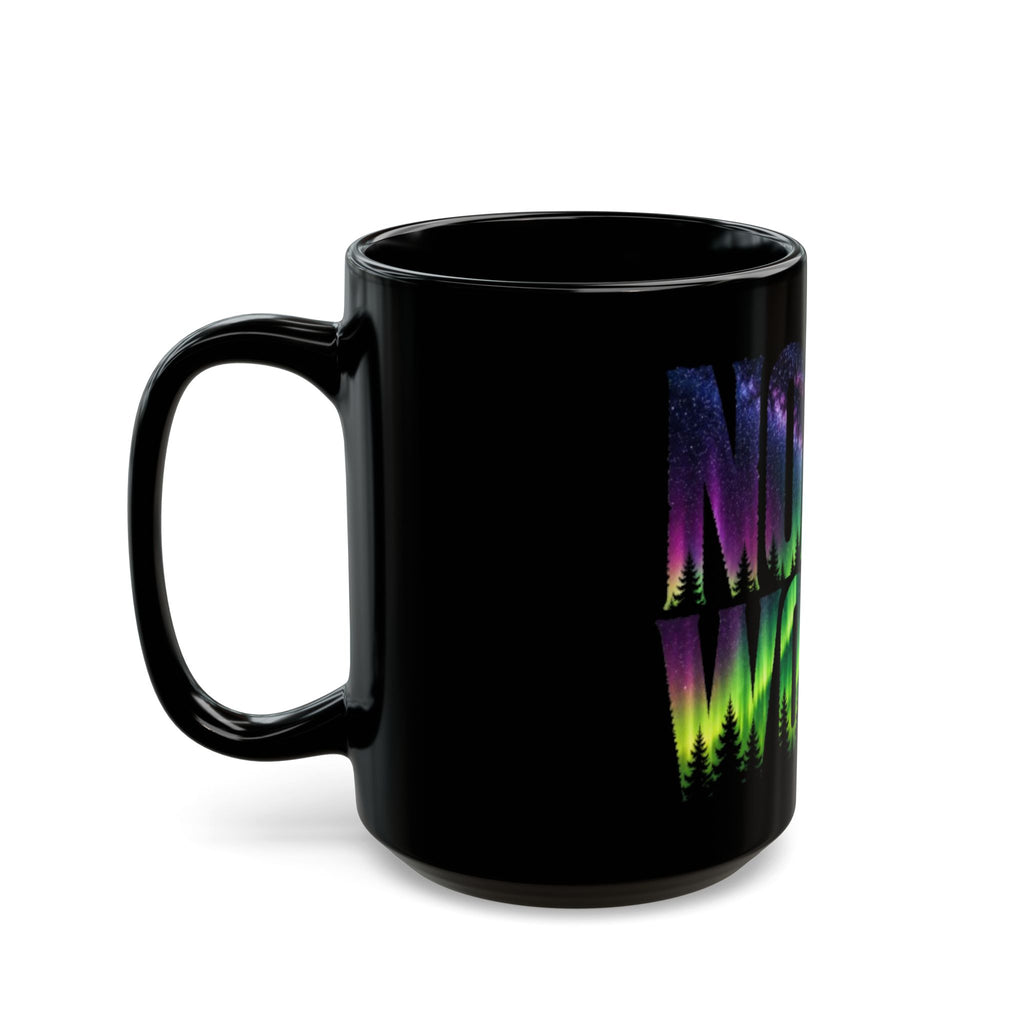 Northwoods Aurora | Black Mug (11oz & 15oz)