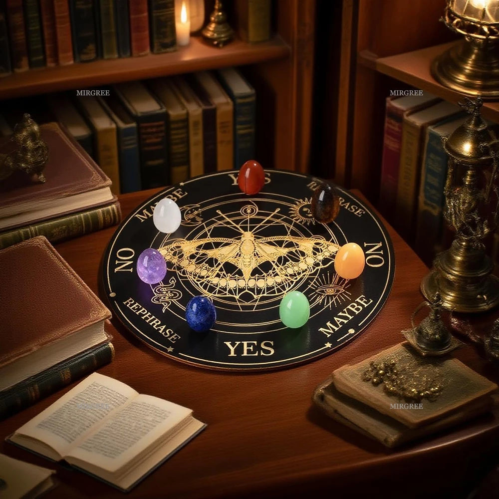 Crystal Divination Board & Chakra Stone Set
