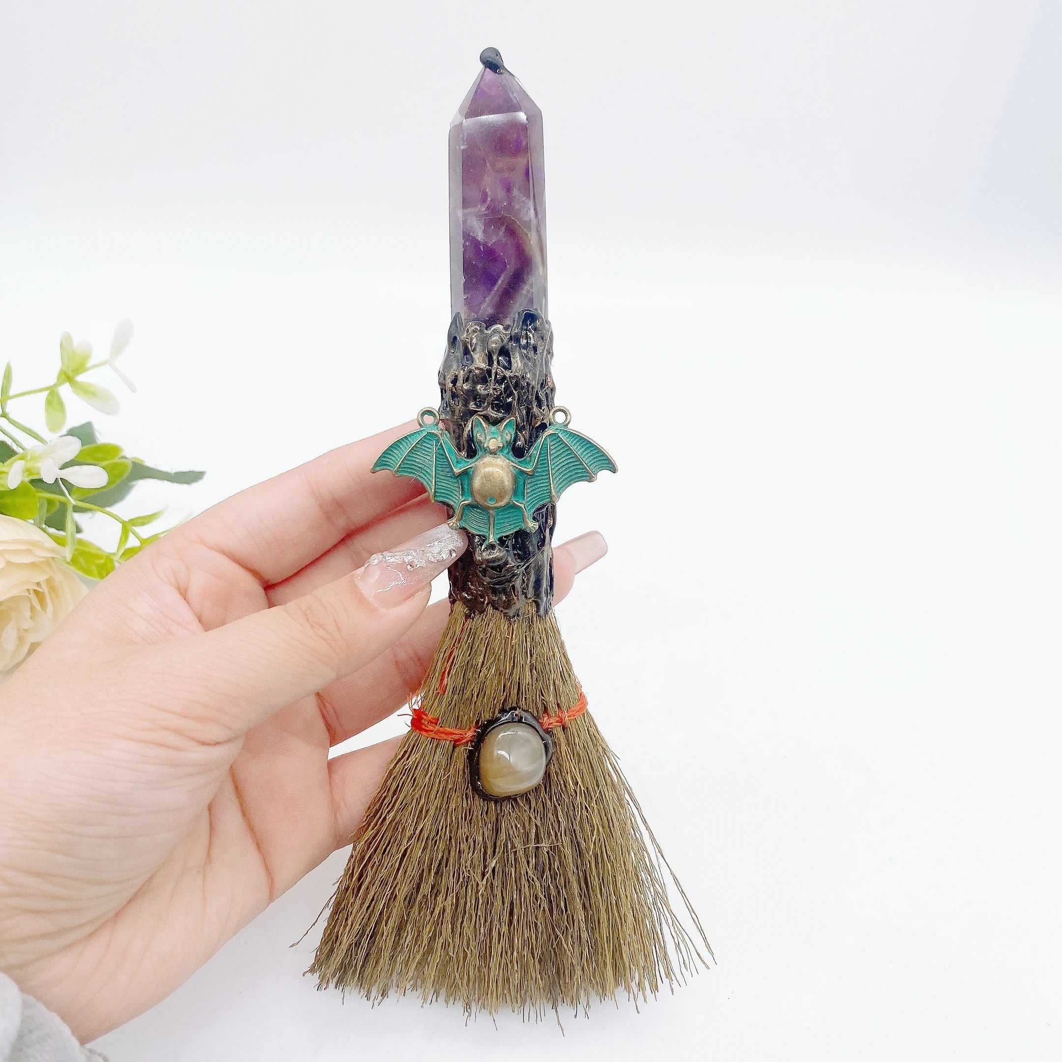 Crystal Point Altar Broom