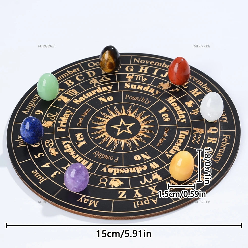 Crystal Divination Board & Chakra Stone Set