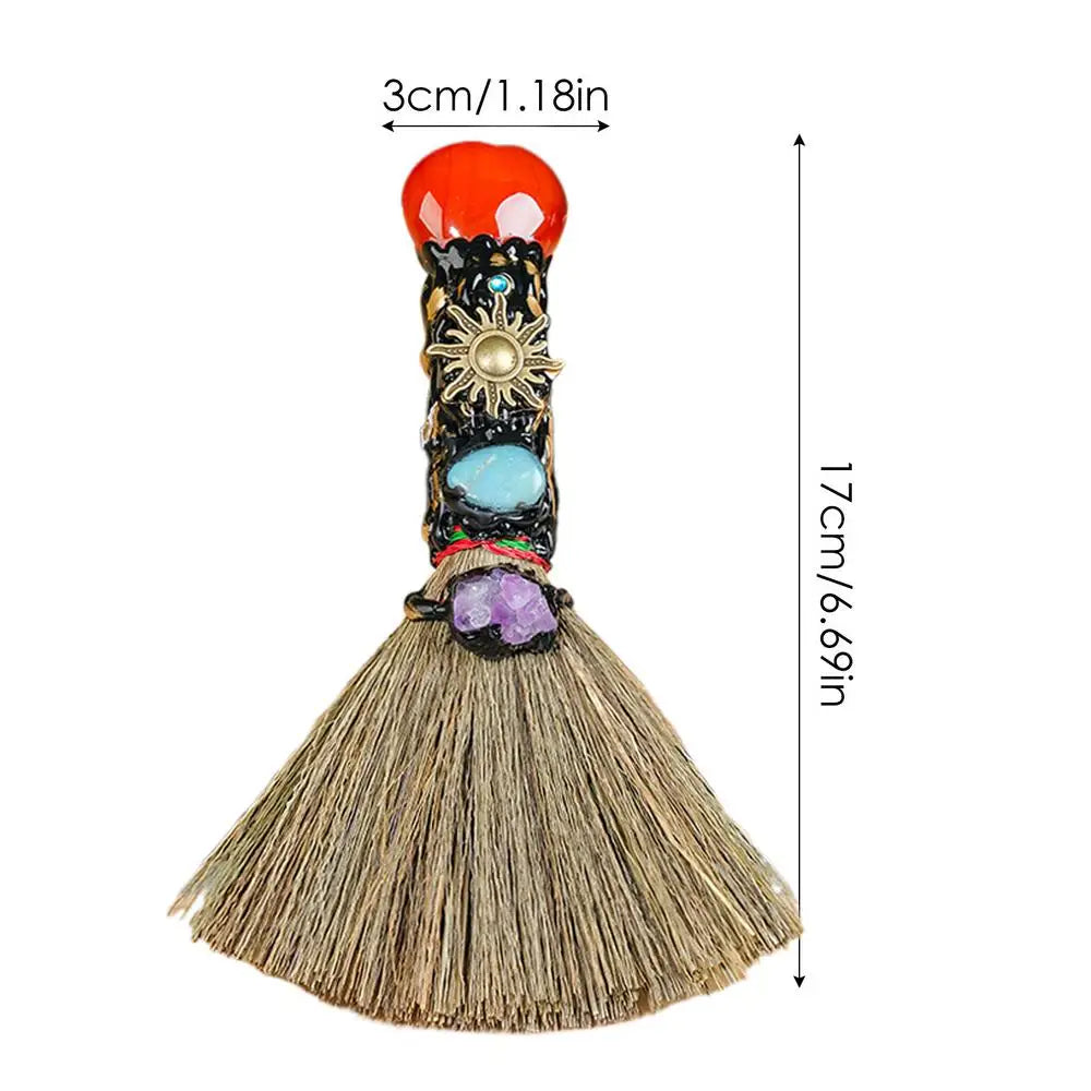 Crystal Besom Altar Broom