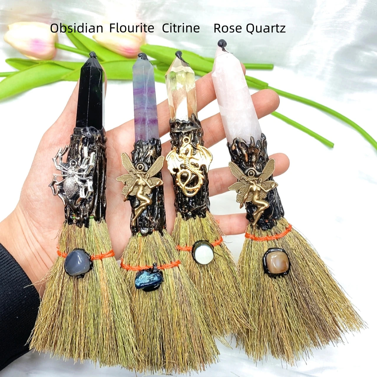 Crystal Point Altar Broom