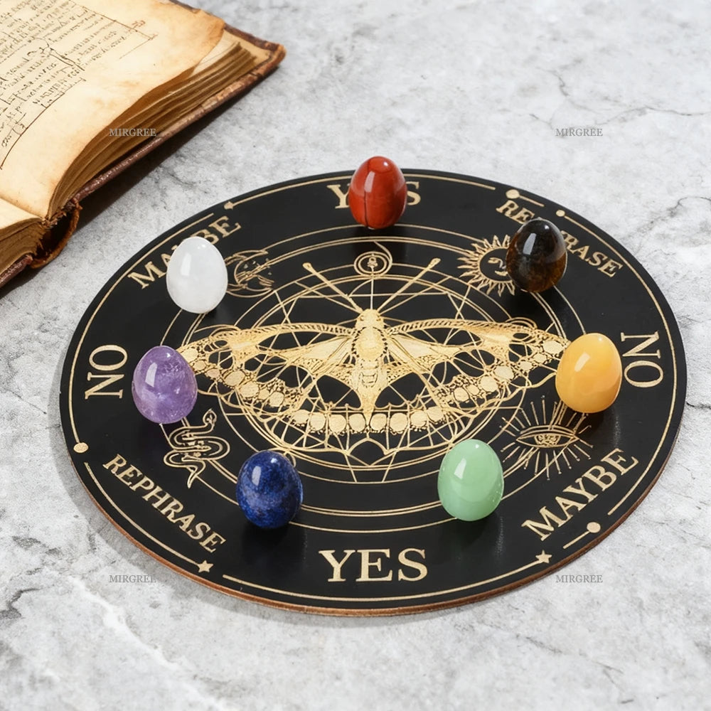 Crystal Divination Board & Chakra Stone Set