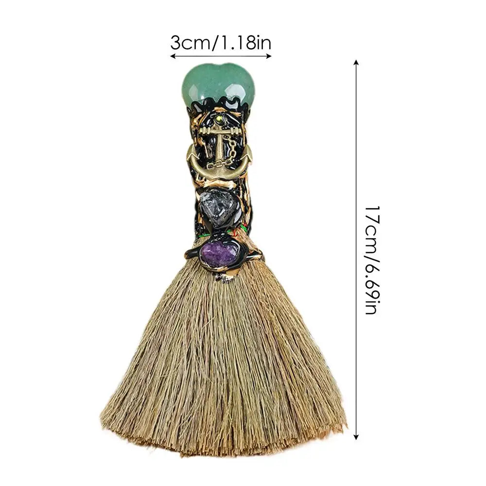 Crystal Besom Altar Broom