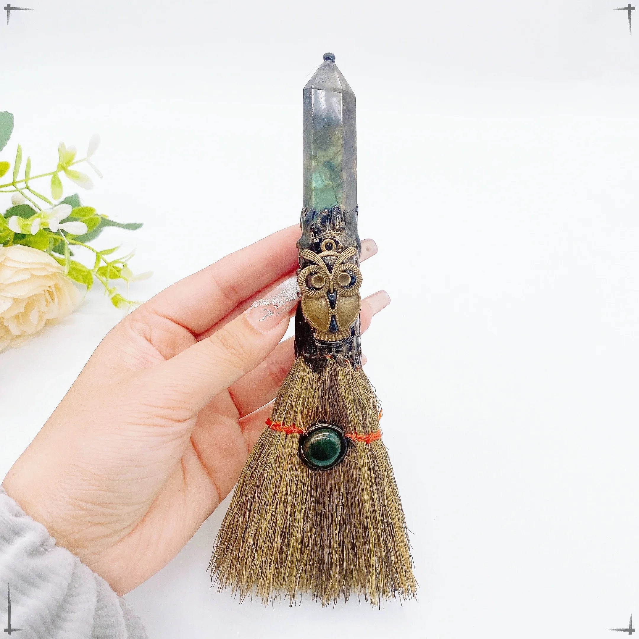 Crystal Point Altar Broom