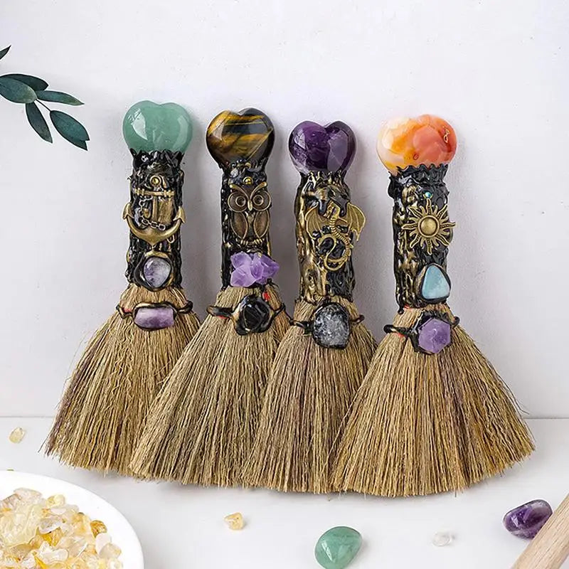 Crystal Besom Altar Broom