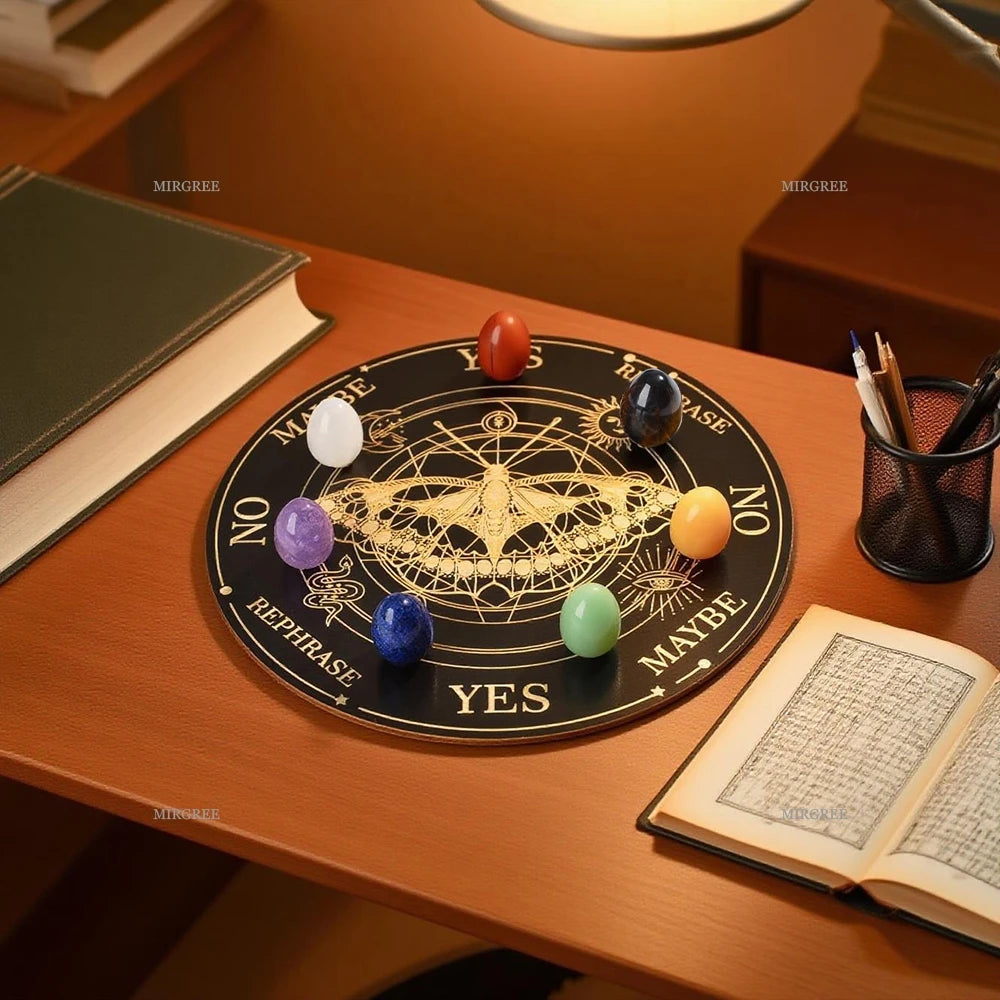 Crystal Divination Board & Chakra Stone Set