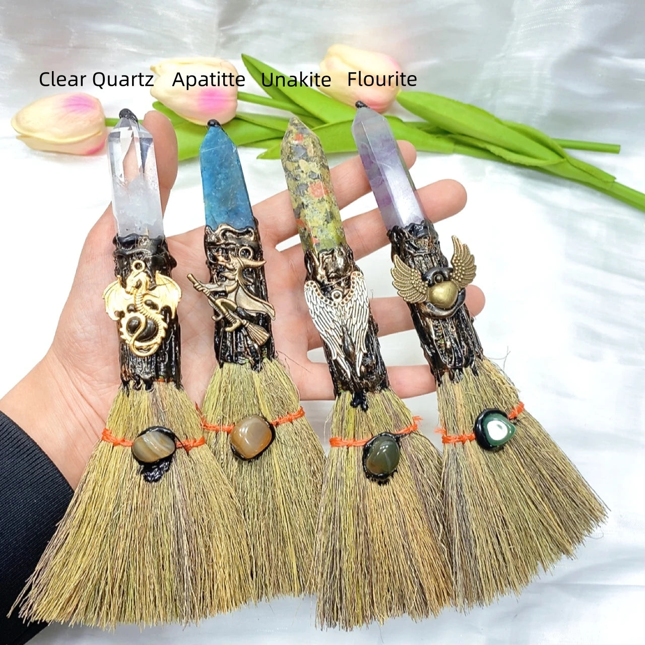 Crystal Point Altar Broom