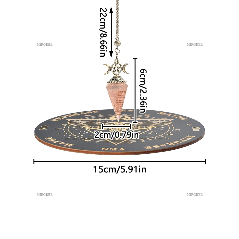 Crystal Pendulum & Divination Board Set