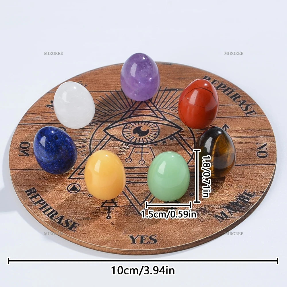 Crystal Divination Board & Chakra Stone Set