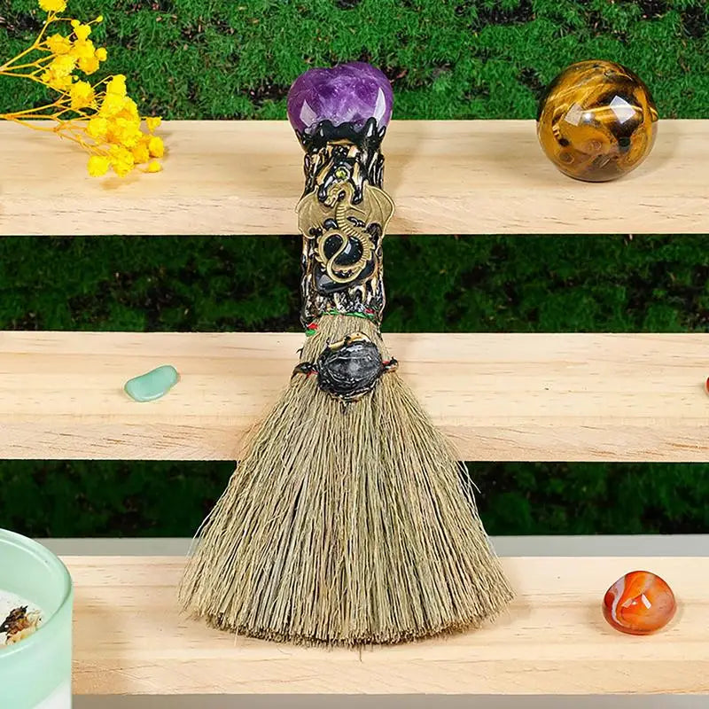 Crystal Besom Altar Broom