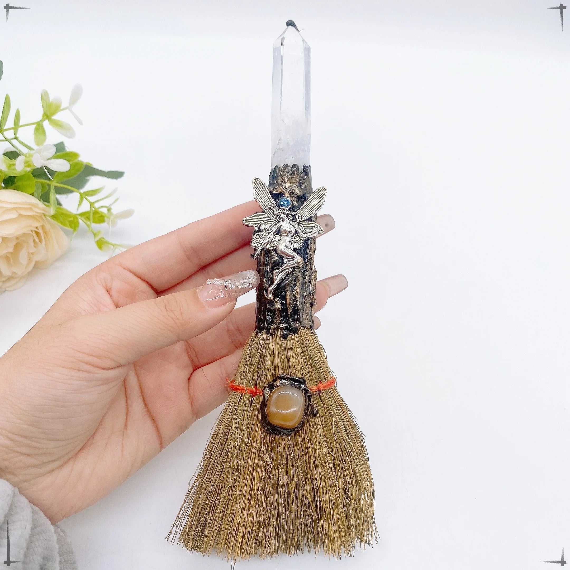 Crystal Point Altar Broom