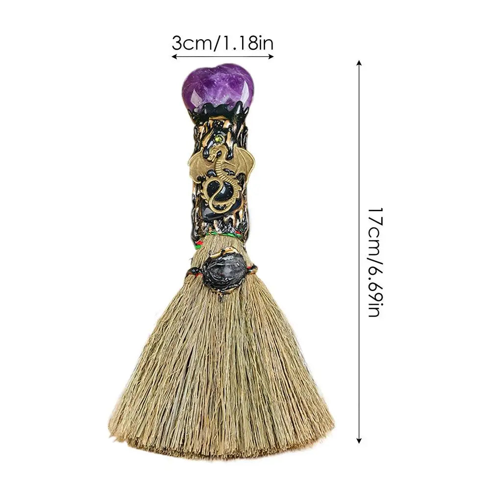 Crystal Besom Altar Broom