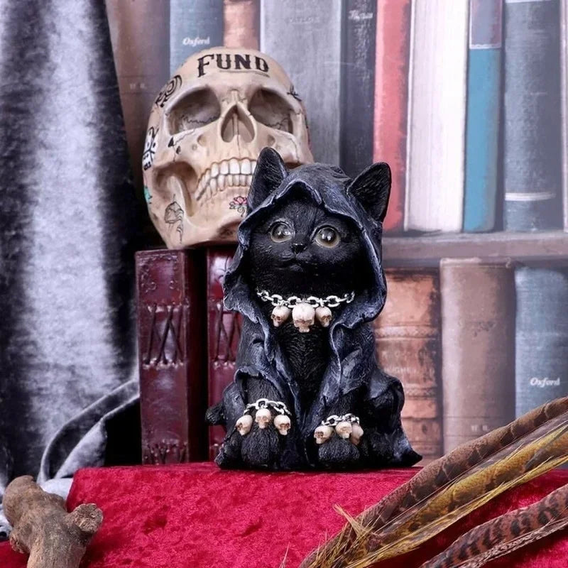 Guardian Witch Cat Figurine