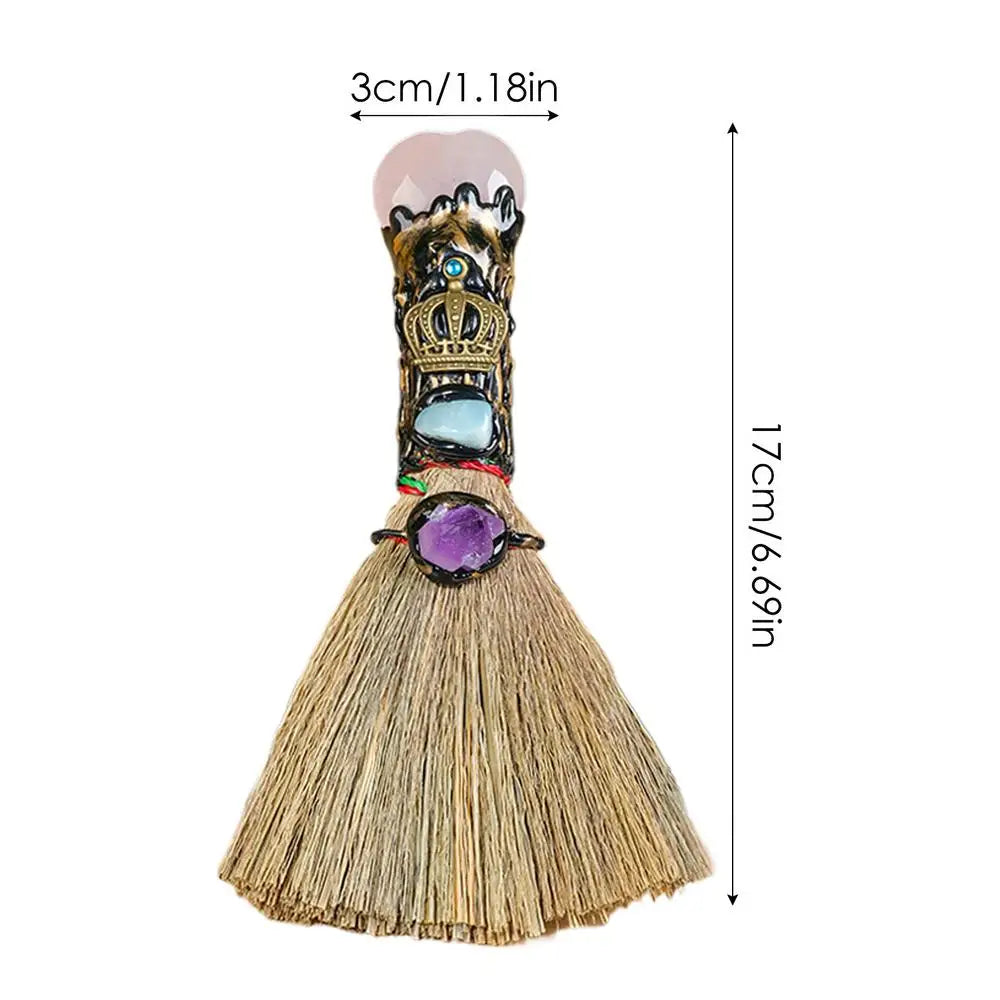 Crystal Besom Altar Broom