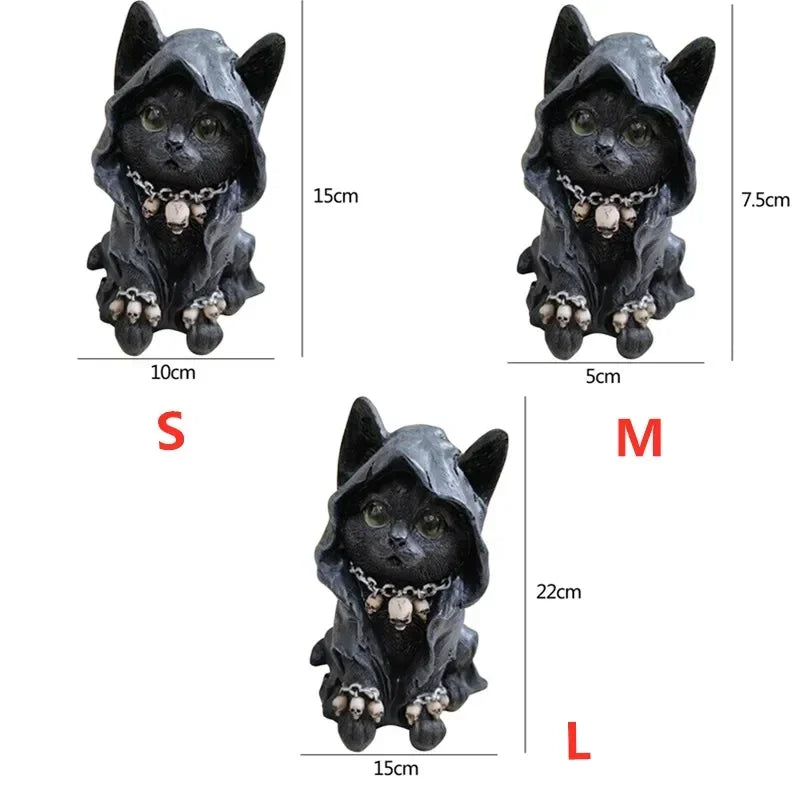Guardian Witch Cat Figurine