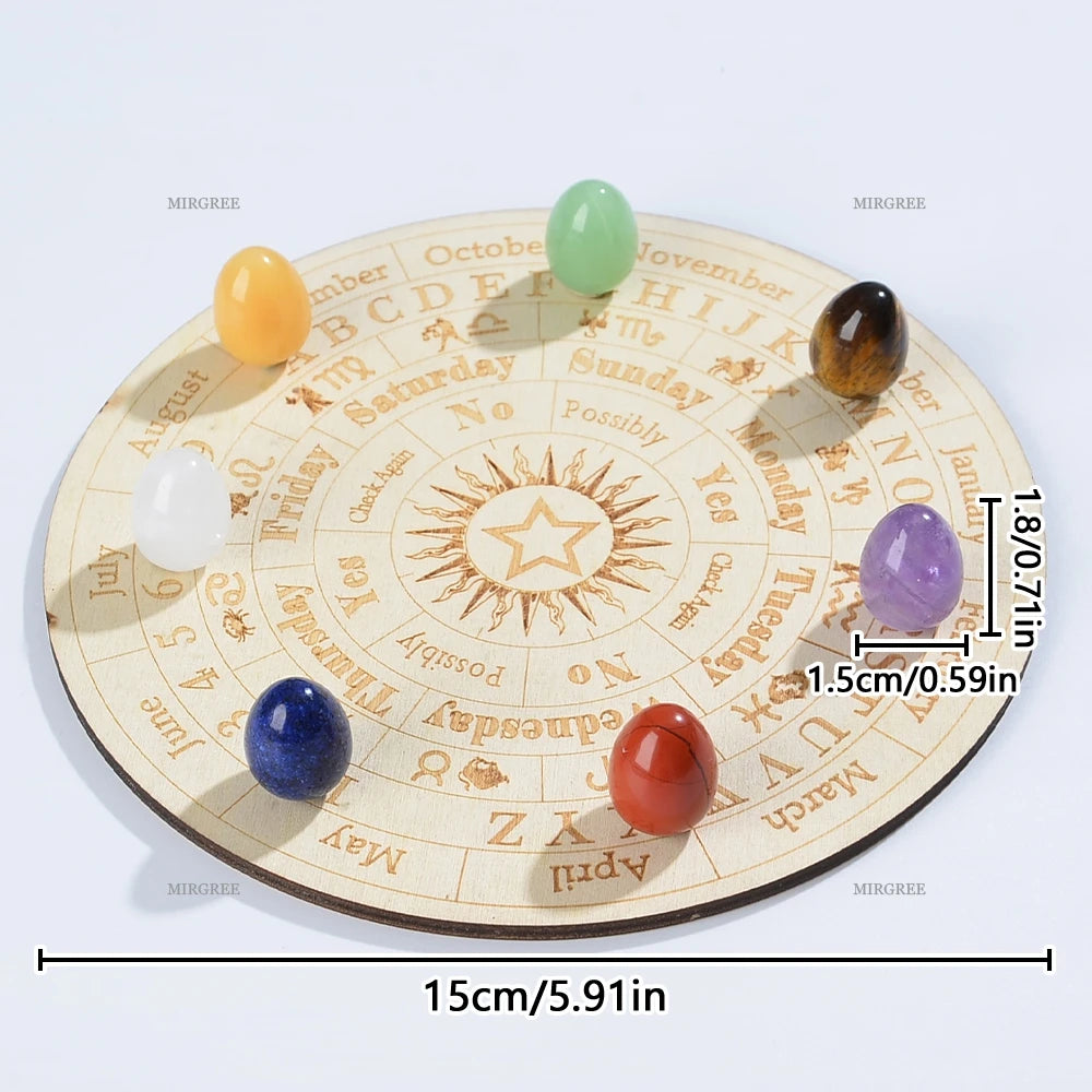 Crystal Divination Board & Chakra Stone Set