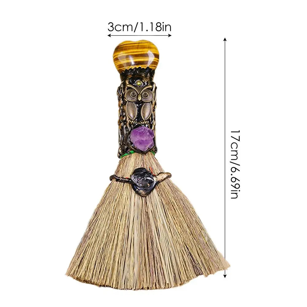 Crystal Besom Altar Broom