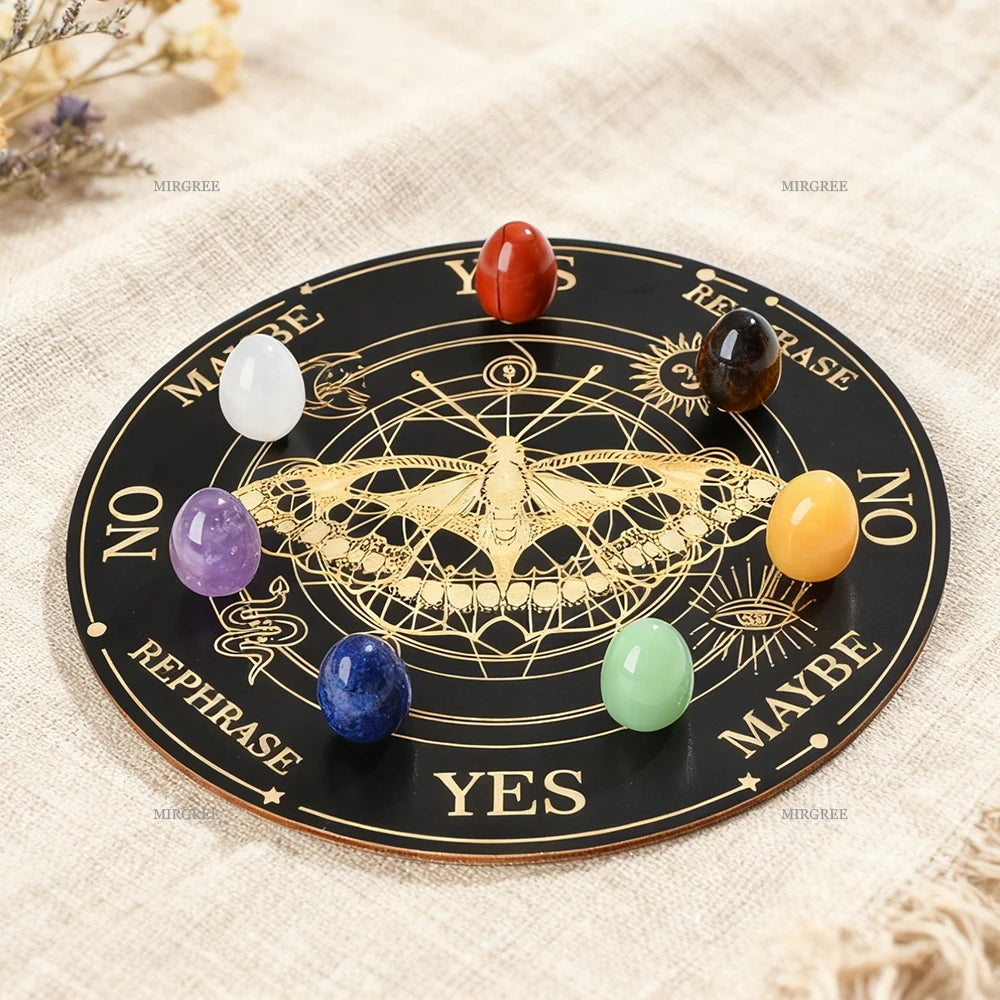 Crystal Divination Board & Chakra Stone Set